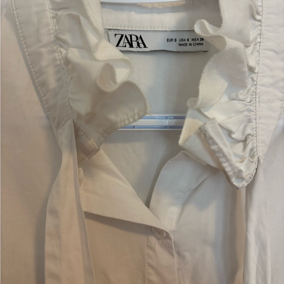 Zara Combination Knit Ruffle Bow Sweater - Picture 4 of 4